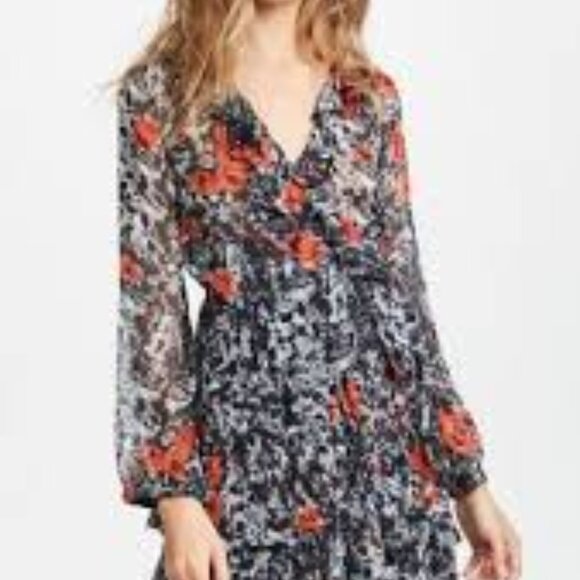 IRO WRAP DRESS SIZE 8 - Picture 5 of 8